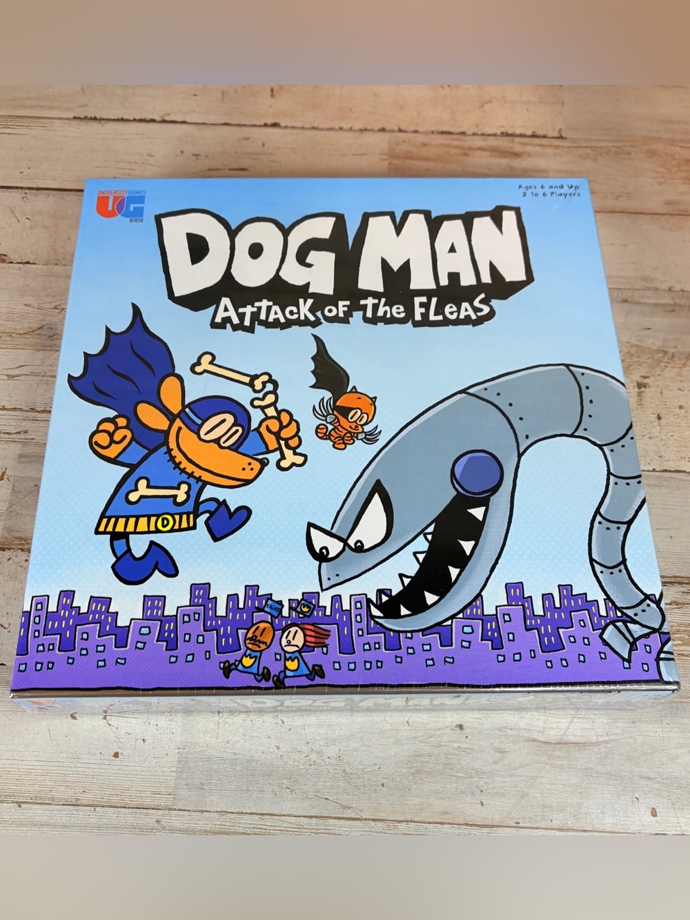 Dog Man Attack of the FLEAS Board Game by University Games  Brand New & Sealed
